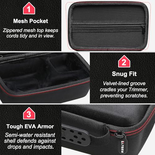 OLOV YP-7032 Body Hair Trimmer Hard Travel Case - Waterproof & Shock-Resistant