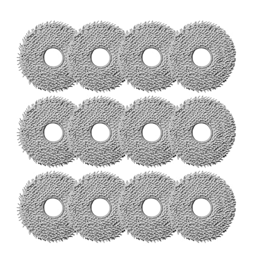 12-Pack Replacement Mop Pads for Roborock QV 35A & Qrevo Robot Vacuums