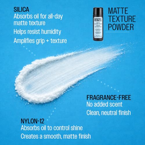 REUZEL Matte Texture Powder 0.53 oz - Volumizing Hair Powder for Instant Root Lift
