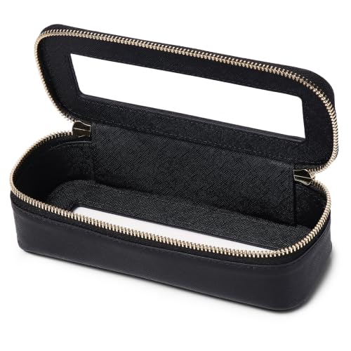 LOFOWN Slim Makeup Brush Case - Waterproof Clear Travel Cosmetic Bag