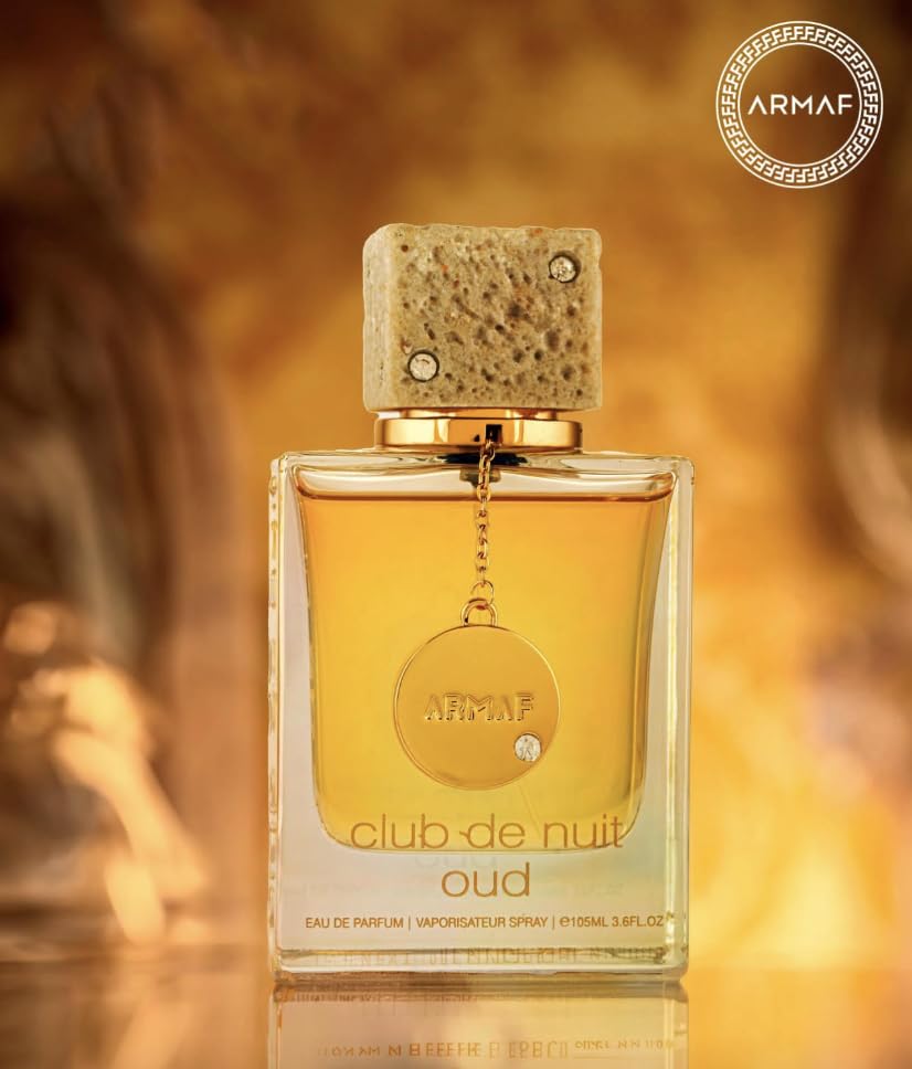 Armaf Club De Nuit Oud Eau de Parfum Spray - Unisex Fragrance, 3.6 Ounce