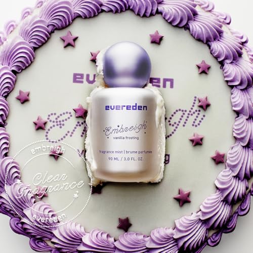Evereden x Embreigh Hair and Body Fragrance Mist | Vanilla Frosting Limited Edition | Kids Perfume for Girls | Hair and Body Mist for Teens | Long Lasting Perfume for Teen Girls | 3 fl.oz.