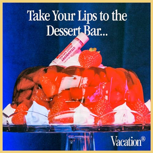 Vacation Strawberry Jello Salad SPF 30 Lip Balm Set of 3 - Moisturizing Vegan Sunscreen