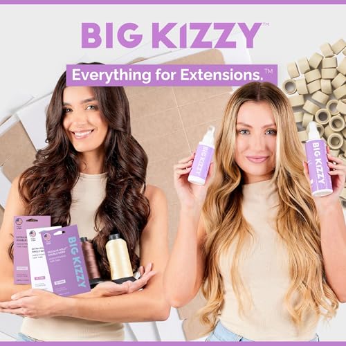 Big Kizzy Single Sided Brown Tape Tabs for Hair Extensions - 60 Pack