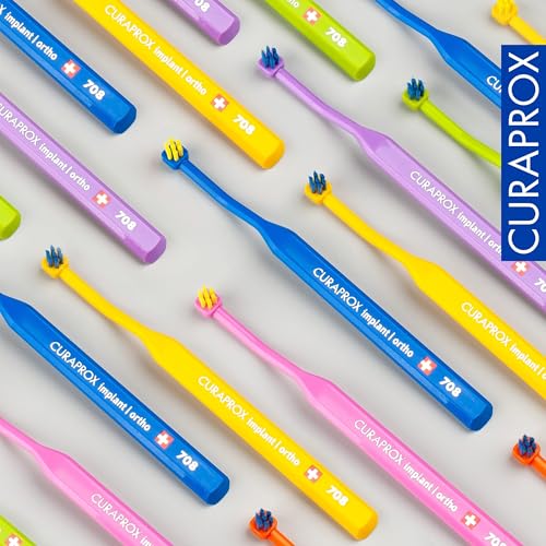Curaprox CS 708 Implant Toothbrush - Gentle Care for Braces & Implants
