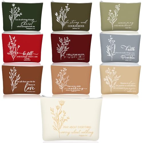 Huhumy 10 Pcs Christian Christmas Gifts for Women - Bible Color