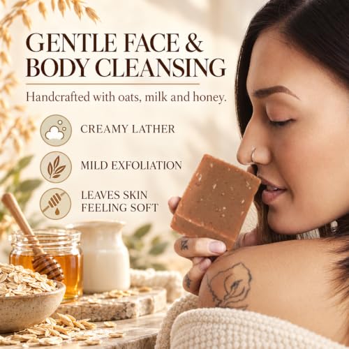 Oatmeal Milk & Honey Goat Milk Soap Handmade 4.5 oz Bar - Aspen Kay Naturals