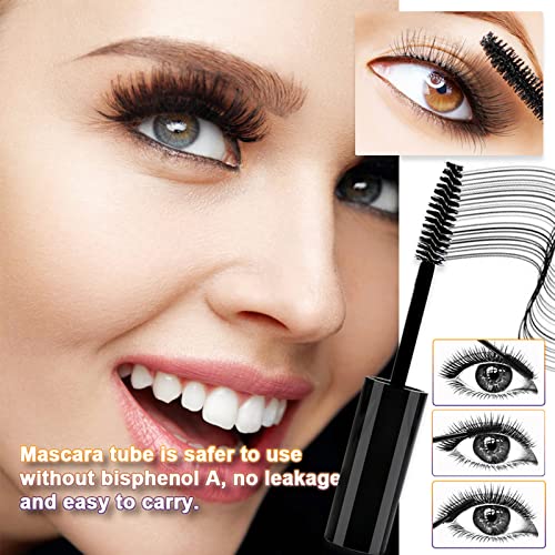 3 Pack 10ml Empty Mascara Tube with Wand & Funnels for Oil