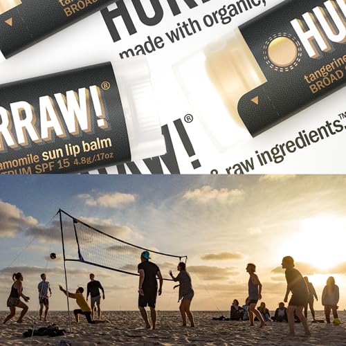 Hurraw! Sun Lip Balm SPF 15, Zinc Oxide Protection - 2 Pack