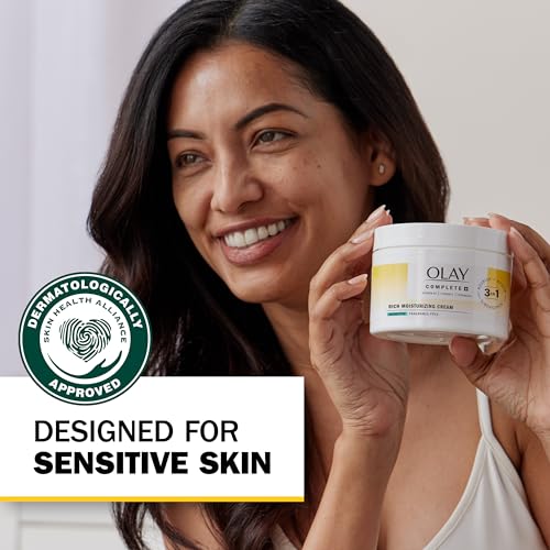 Olay Complete+ Rich Fragrance-Free Moisturizer 8.5oz - Hydrating, Nourishing & Strengthening for Sensitive Skin