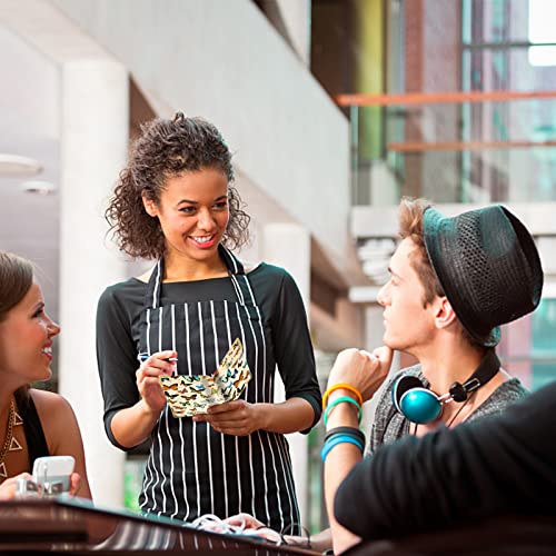 TUMOVO Leather Server Book for Waitresses with Zipper Pockets