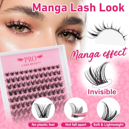 PRO LASHBEAUTY Sweety Lash Clusters Kit - 8-16mm, Waterproof & Reusable