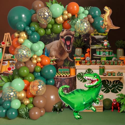 161Pcs Dinosaur Balloon Arch Kit for Birthday Party & Baby Shower