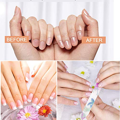 5-Pack Crystal Glass Nail Files with Protective Case - Gentle Manicure Set