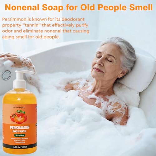 Persimmon Body Wash for Odor Control - 16.9 fl oz, Natural Deodorant
