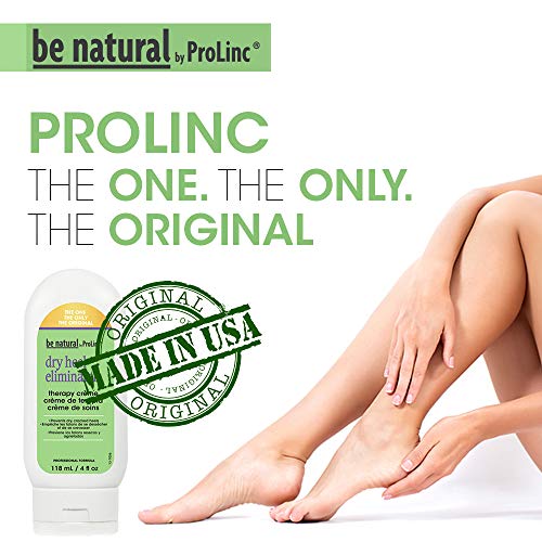 ProLinc Dry Heel Eliminator - 4 Fl Oz, Hydrating Foot Lotion for Dry Cracked Heels, Made in USA