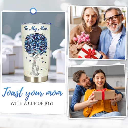 20 oz Stainless Steel Tumbler for Mom - Heartfelt Gift from Son