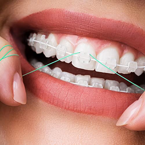Vesici Dental Floss Threaders for Bridges, Braces, and Implants - 600 Count