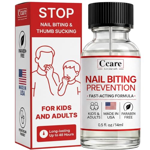 C CARE Nail Biting Prevention for Kids & Adults - Bitter Deterrent 0.5 fl oz