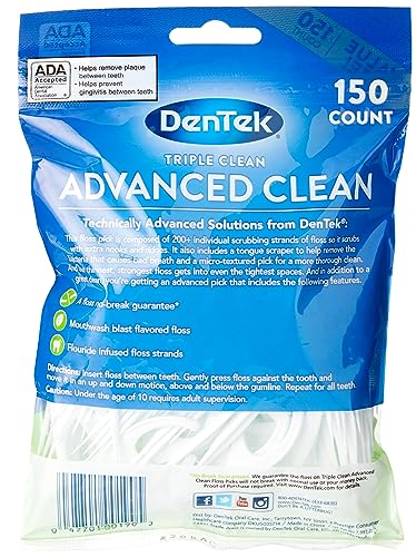 Efferdent Retainer Cleaning Tablets & DenTek Floss Picks Combo - 150 Count