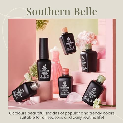 Beetles Gel Polish Set - 6 Colors Southern Belle Glitter Collection