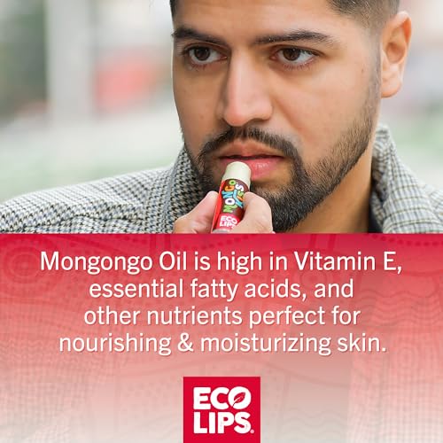 Eco Lips Mongo Kiss Peppermint Lip Balm 6-Pack | USDA Organic Moisturizer