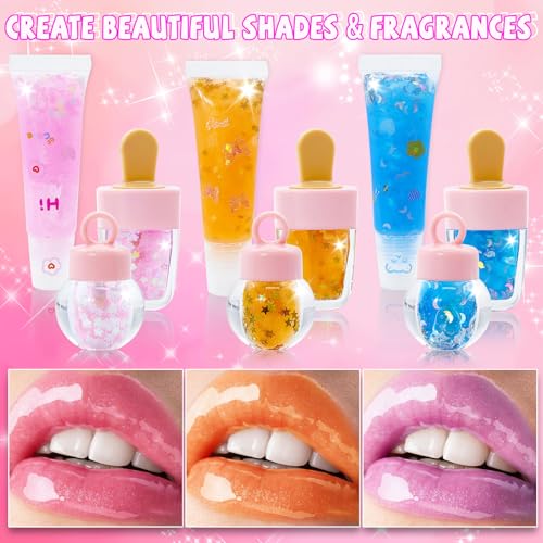 WhizToys 74PCS DIY Lip Gloss Making Kit - Complete Handmade Makeup Set