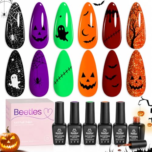 Beetles Hocus Pocus Gel Nail Polish Set - Mixed Finishes, 6 Colors
