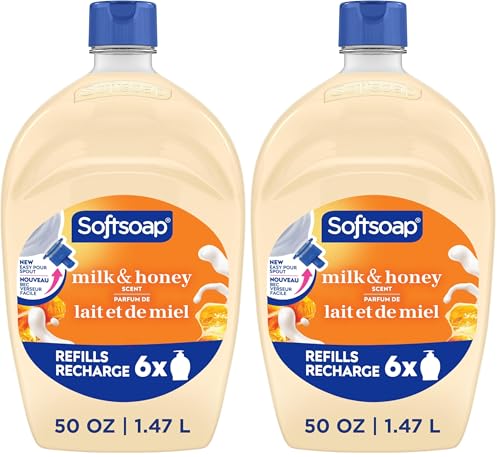Softsoap Milk & Honey Liquid Hand Soap Refill, 100 Ounce (2-Pack)