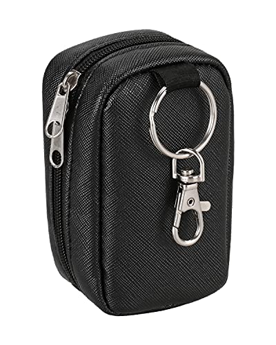 Meiiy Portable Lip Balm Holder Bag with Hook - Small Lipstick Pouch
