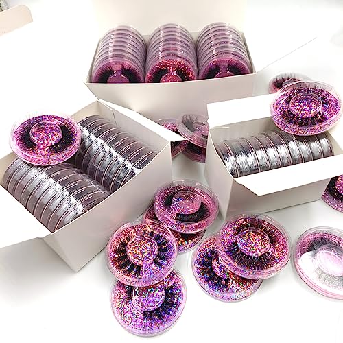 Ellazzle 20 Pairs False Eyelashes Bulk 10 Styles Natural Fluffy 3D Vegan Reusable