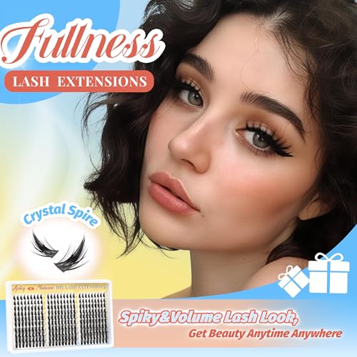 Manga Lash Clusters Spiky Anime Cluster Eyelash Extensions (Crystal