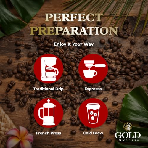Gold Coffee Co. Blue Mountain Blend - Medium Roast Whole Bean 12 oz