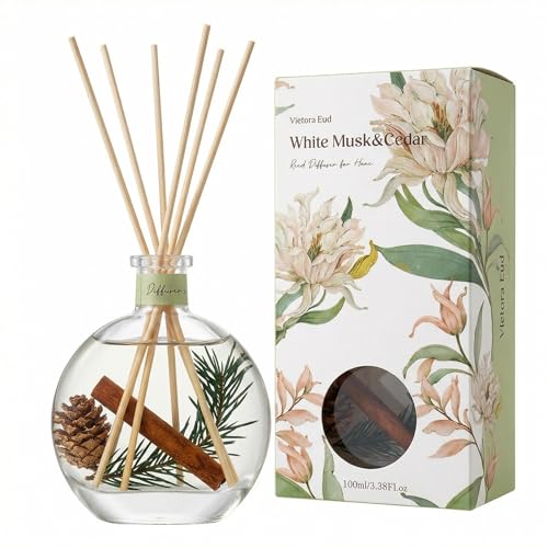 Cedarwood & White Musk Reed Diffuser - Luxury Home Fragrance