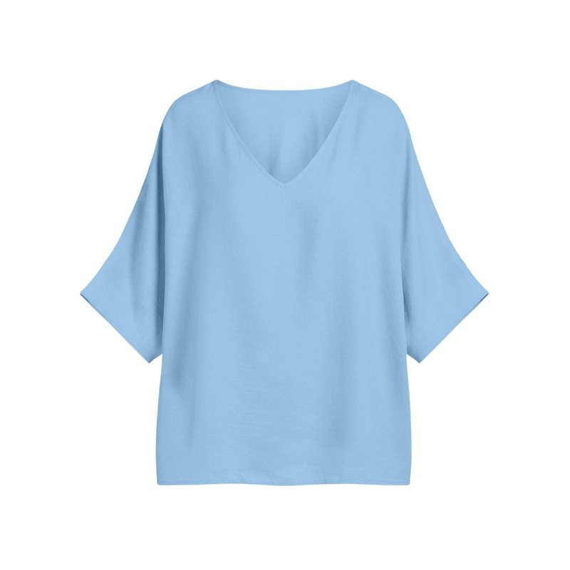 Summer Tops for Women Cotton Linen Petal Short Sleeve Blouse Loose Fit V Neck Casual Flowy Shirt Beach Vacation Tees