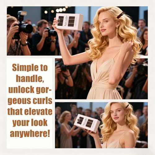 Heatless Curls Set - 5pcs Satin Scarf Hair Curler with Rollers