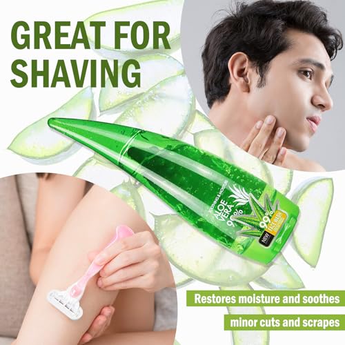 WENJLYJ 99% Organic Aloe Vera Gel - After Sun & Skin Moisturizer (Variation L) 260ml