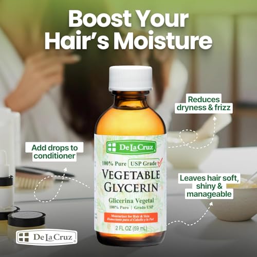 De La Cruz Pure Vegetable Glycerin Moisturizer 2 fl oz (3 Pack)