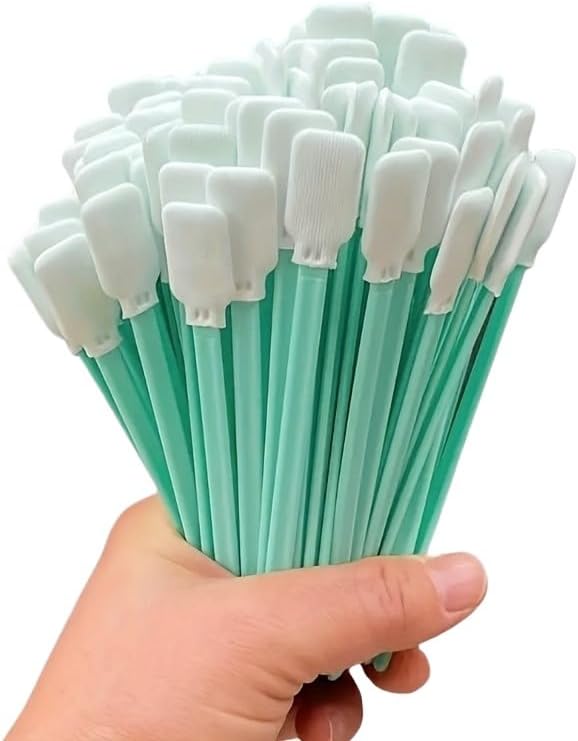 Foam Cleaning Swab Sticks - 50pc Lint-Free for Inkjet Printers, Optical Equipment & Electronics Detailing | 5.1” Size