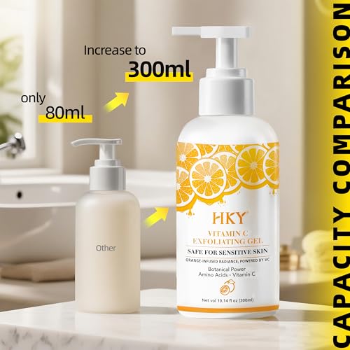 HKY Vitamin C Exfoliating Gel for Face & Body - 300ml