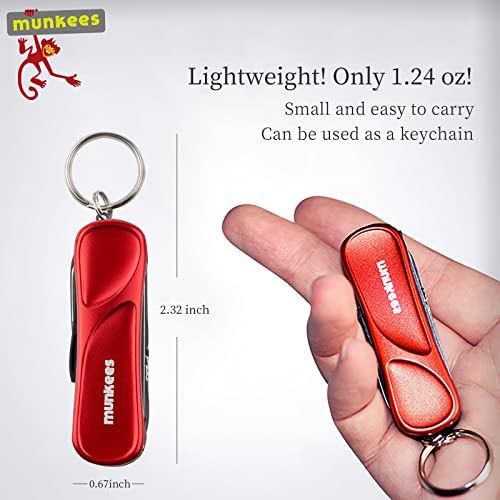 6-in-1 Manicure Keychain Multi-Tool with Nail Clippers & Tweezers