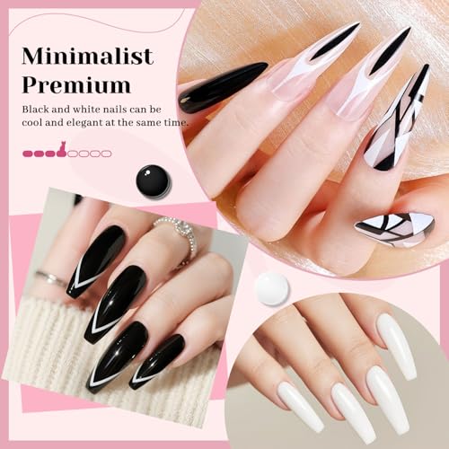 JODSONE 12-Bottle Gel Nail Polish Set with Base & Top Coat
