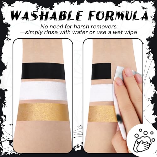 Metallic Gold Face Paint Stick - Highly Pigmented Cream for Halloween & Cosplay