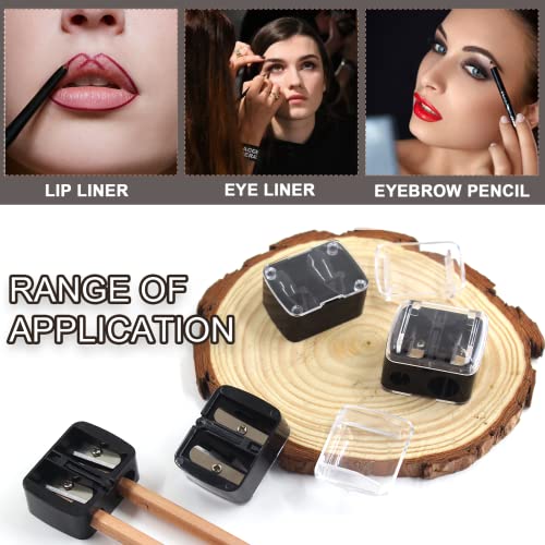 BokWin Dual Makeup Pencil Sharpener - 5 Pack for Eyeliner & Lipliner