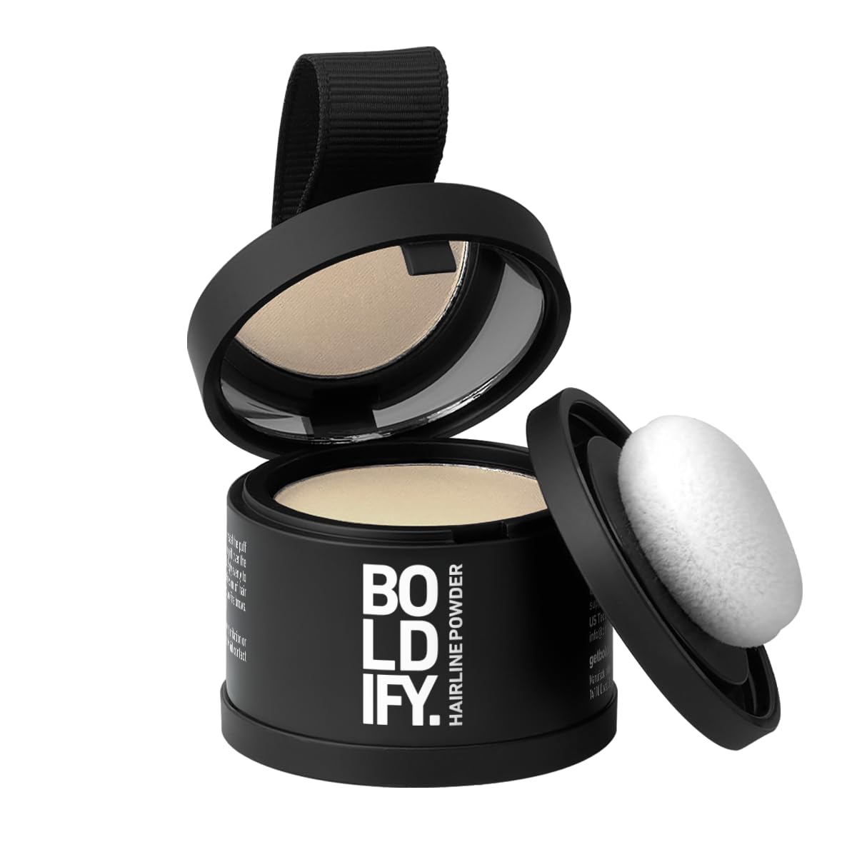 BOLDIFY Hairline Powder - Water-Resistant Root Touch Up for Gray Coverage | 10g Medium Brown, 24-Hour Stain-Proof