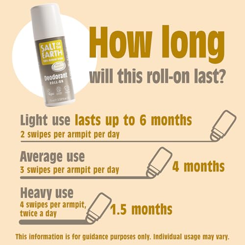Salt of the Earth Amber & Sandalwood Roll-On Deodorant - 75ml Refillable