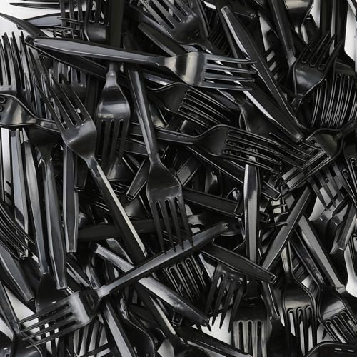 Heavy Weight Disposable Plastic Forks - 125 Count, BPA Free