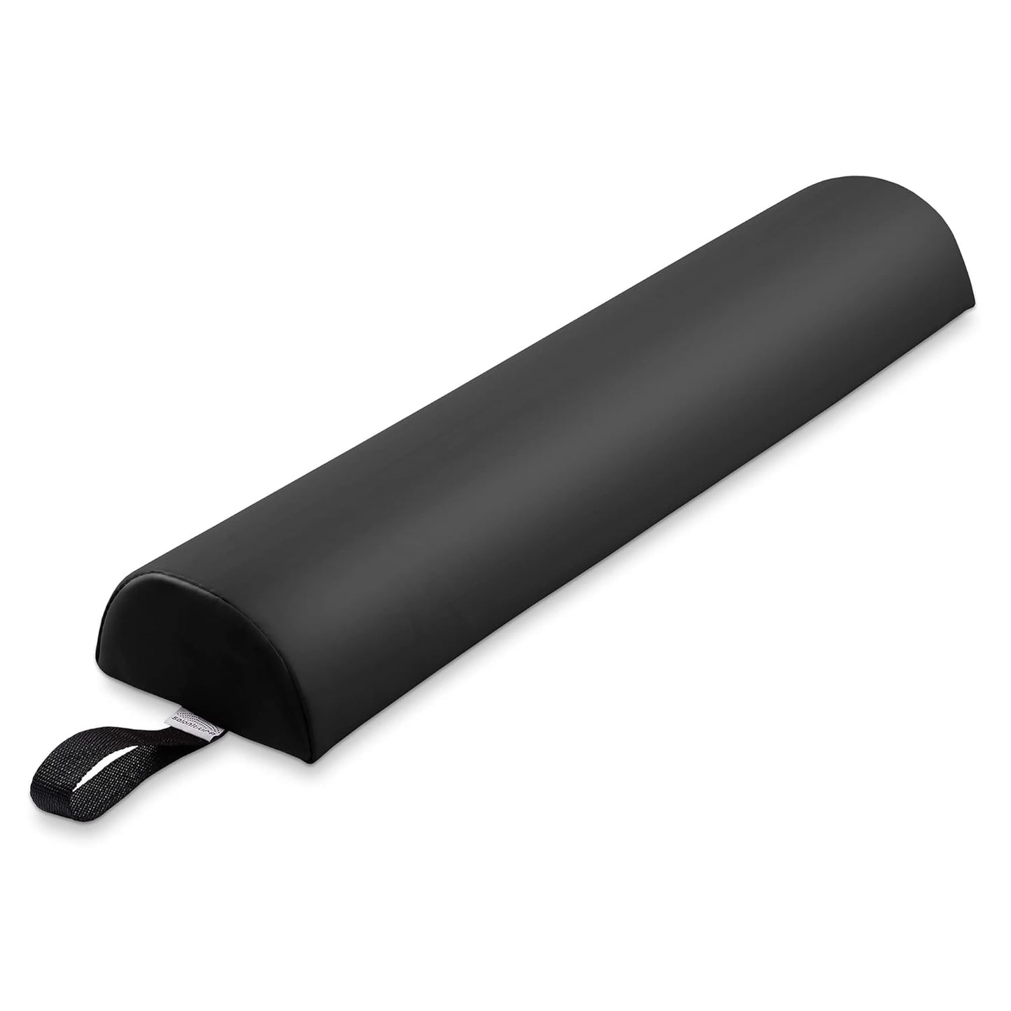 Half Round Massage Table Bolster Pillow Pad - 26 x 6 x 3 Inch - Black Comfort & Support