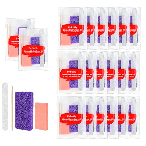 Bebbtiy 4 in 1 Disposable Pedicure Manicure Kit - Pack of 20
