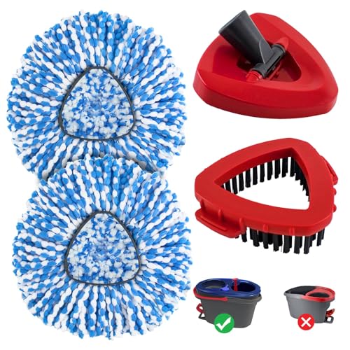 O-Cedar RinseClean Mop Replacement Heads Combo Set